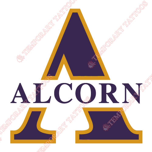 2004-Pres Alcorn State Braves Alternate Customize Temporary Tattoos Stickers NO.3715